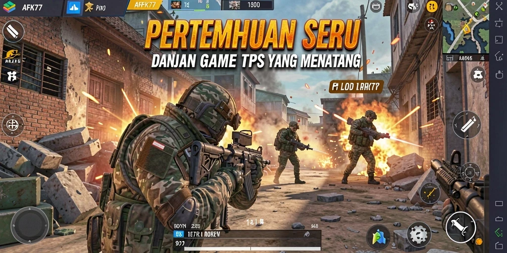 Tampilan seru gameplay AFK77 yang penuh aksi dan strategi.