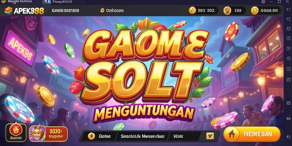 Tampilan menarik dari gameplay APEK88 Slot.