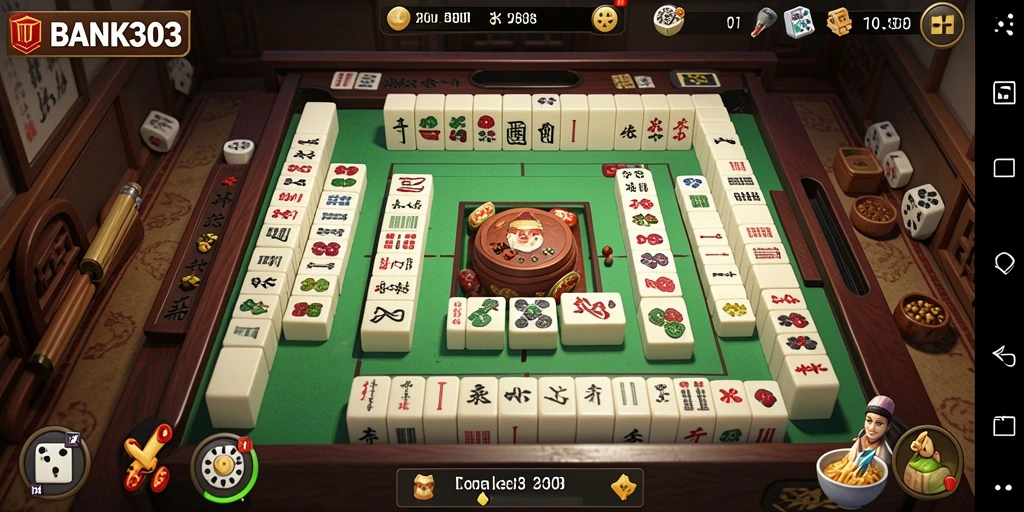 Tampilan gameplay Mahjong yang seru dan menantang di BANK303.