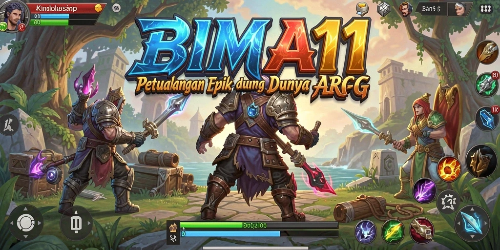 Tampilan gameplay ARPG yang seru dan penuh aksi di BIMA11.