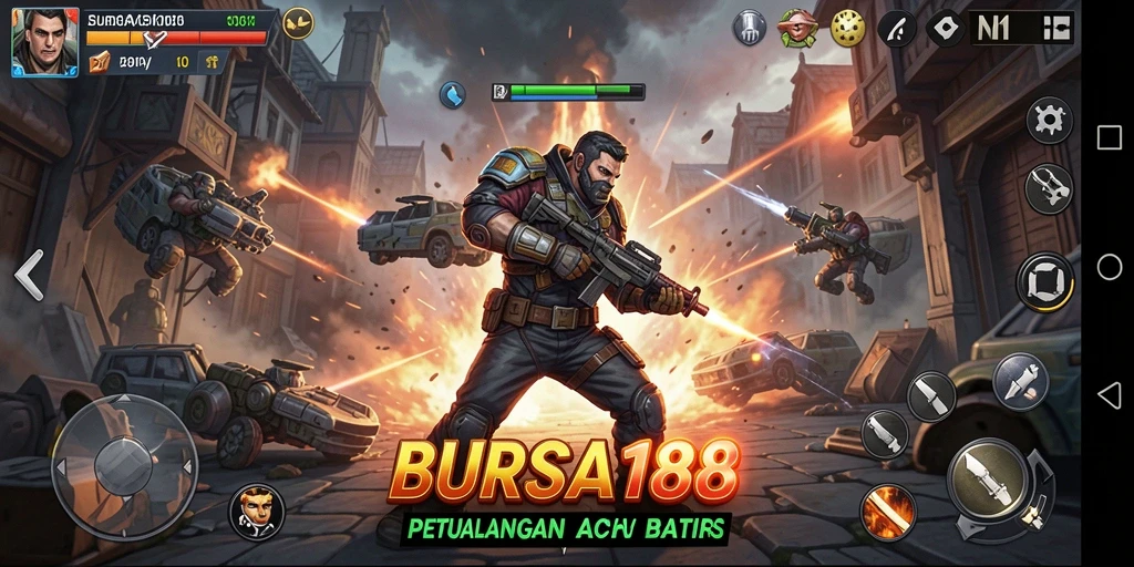 Tampilan gameplay BURSA188 dengan aksi mendebarkan.