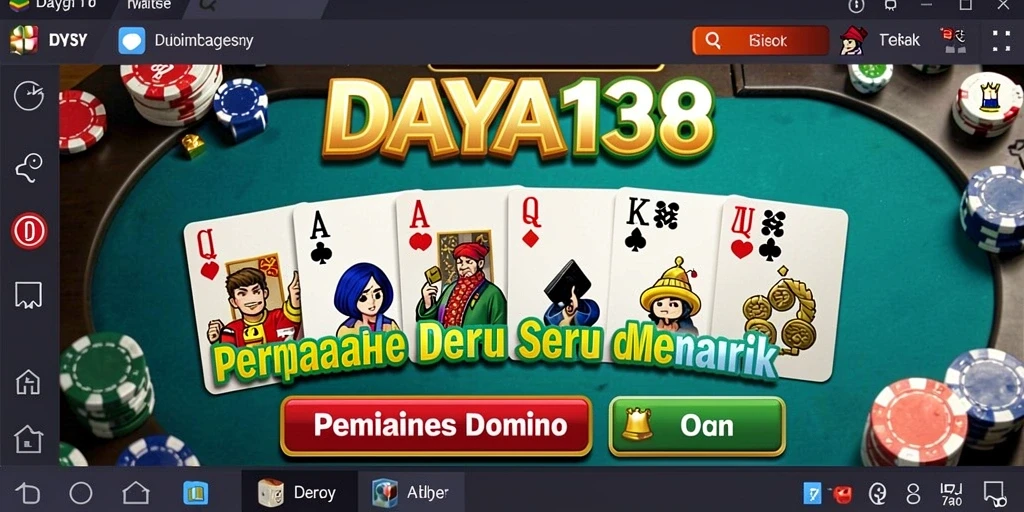 Screenshot menampilkan gameplay seru dalam permainan Domino.