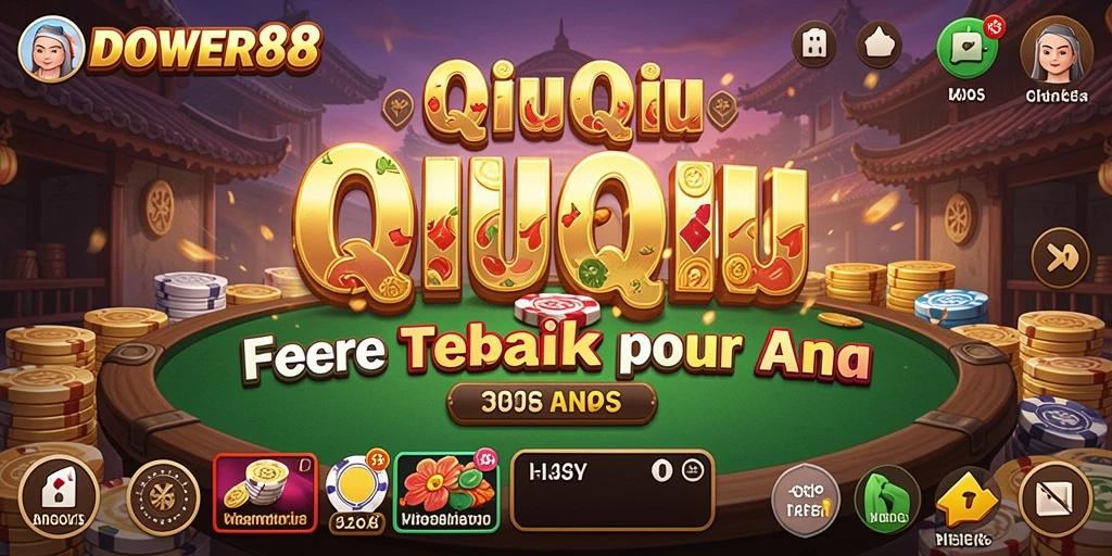 Tampilan gameplay seru di DOWER88 yang penuh strategi QiuQiu.