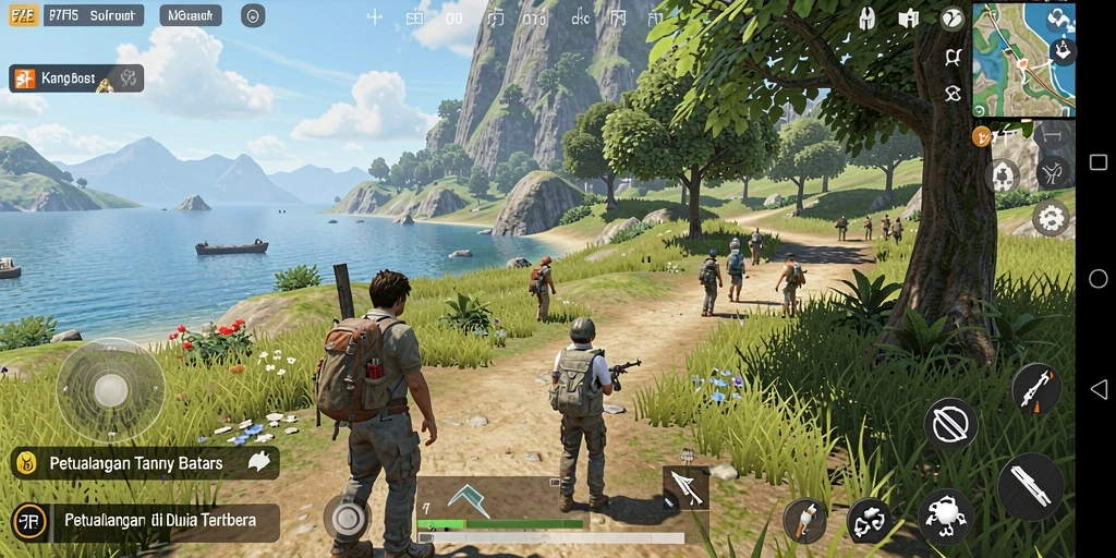 Gameplay seru di dunia terbuka F7F7.