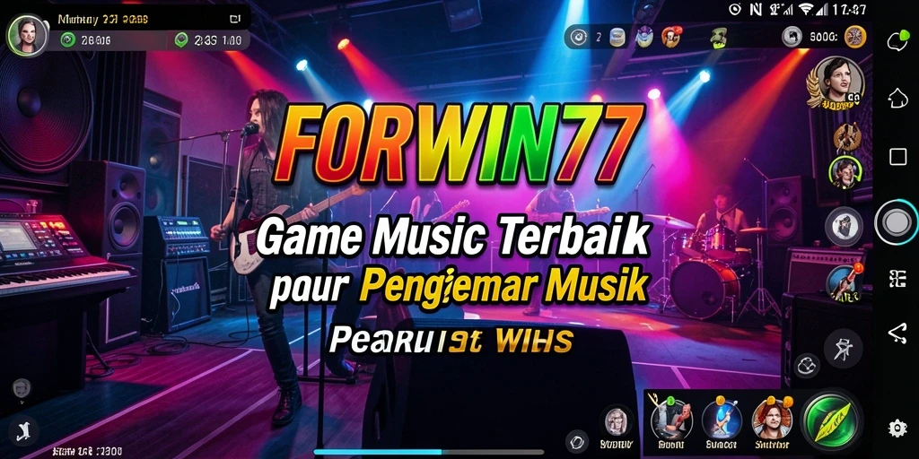 Gameplay FORWIN77 yang menyenangkan dengan variasi musik yang beragam.