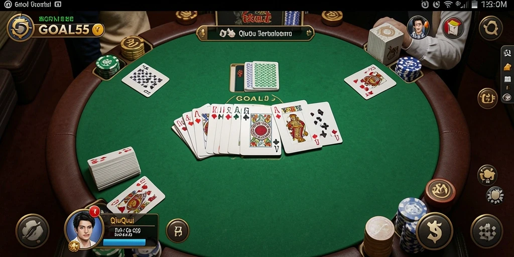 Tampilan gameplay QiuQiu yang seru dan kompetitif.