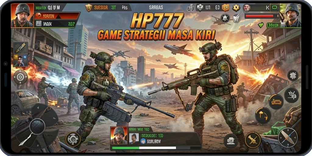 Tangkapan layar HP777 menampilkan aksi strategis yang mendebarkan.