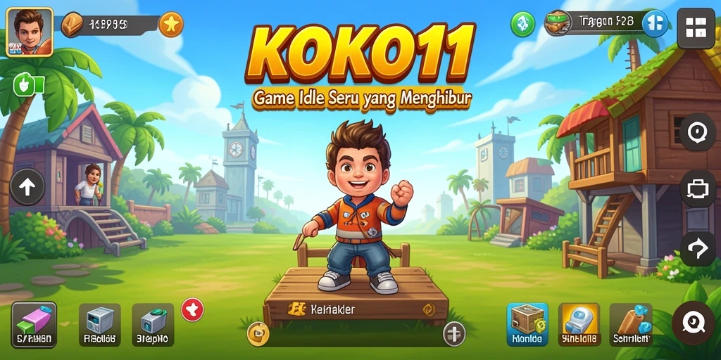 Screenshot KOKO11 menunjukkan gameplay menawan dan karakter menarik.