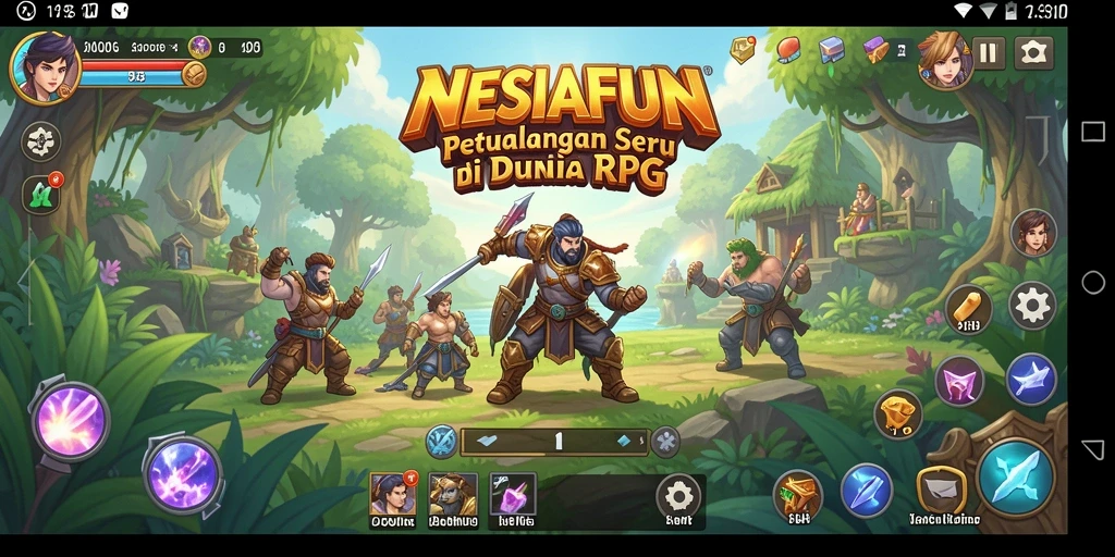 Gameplay seru NESIAFUN dengan petualangan RPG yang mendebarkan.