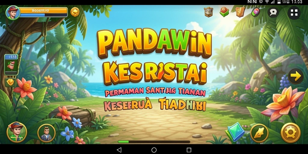 Tampilan gameplay yang seru dan menghibur dalam PANDAWIN.