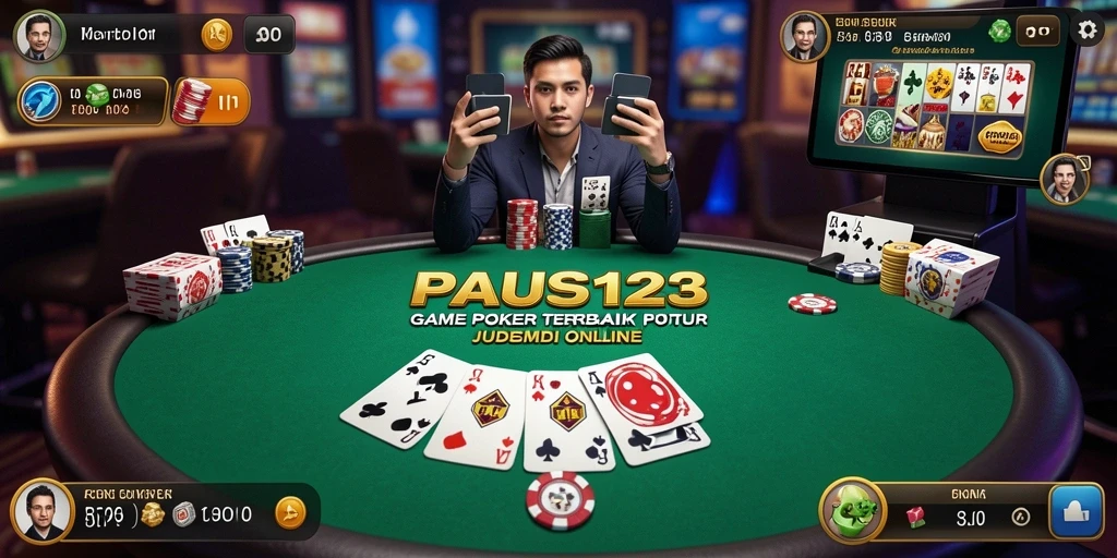 Gameplay menarik di aplikasi PAUS123 dengan tema poker yang menarik.