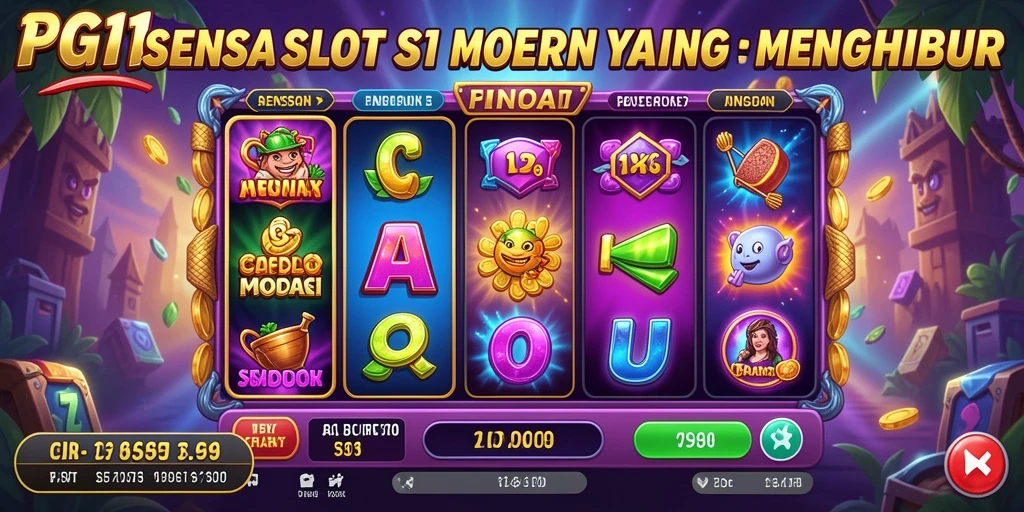 Screenshot PG11 menampilkan gameplay Slot yang mengasyikkan dan penuh warna.