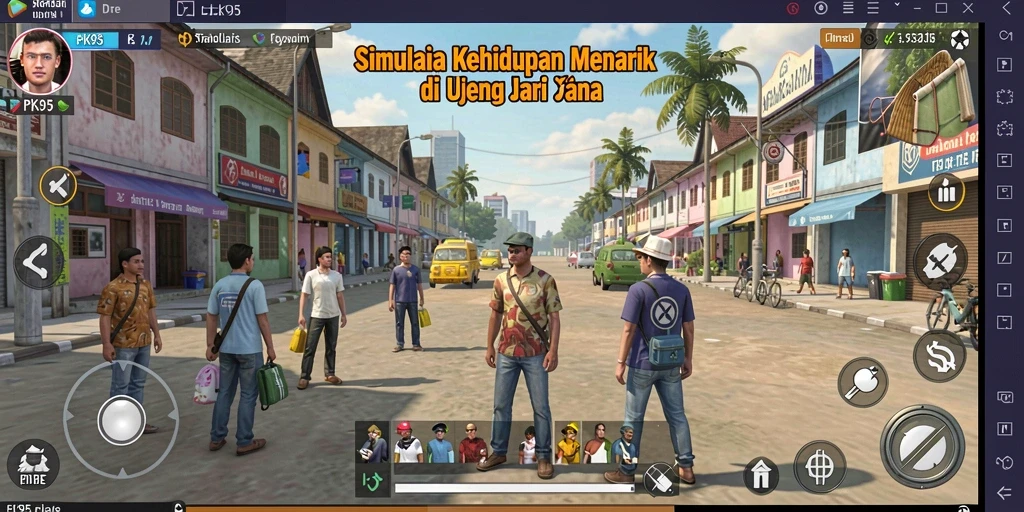 Screenshot menampilkan gameplay PK95 yang menarik dan interaktif.
