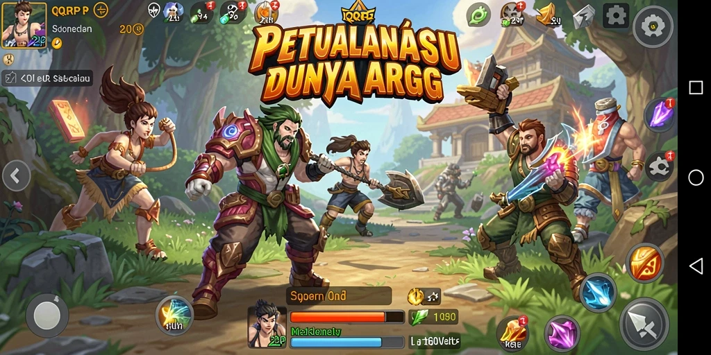 Tampilan gameplay seru dan dinamis dari <strong>QQRP</strong>, mendebarkan setiap pertarungan.