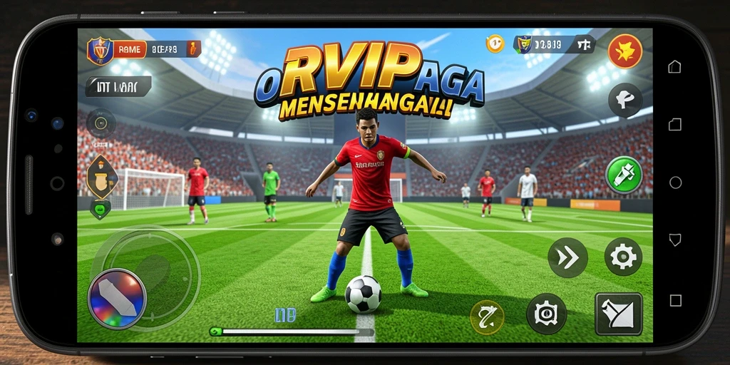 Tangkapan layar utama RVIP menampilkan momen seru dalam permainan olahraga.