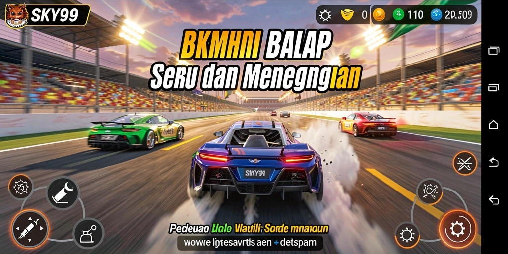 Gameplay menegangkan di <strong>SKY99</strong> dengan mobil balap berkinerja tinggi.