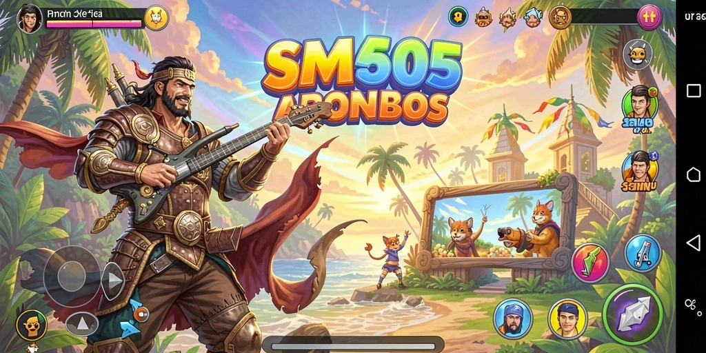 Tampilan gameplay SM605 yang seru dan menantang.