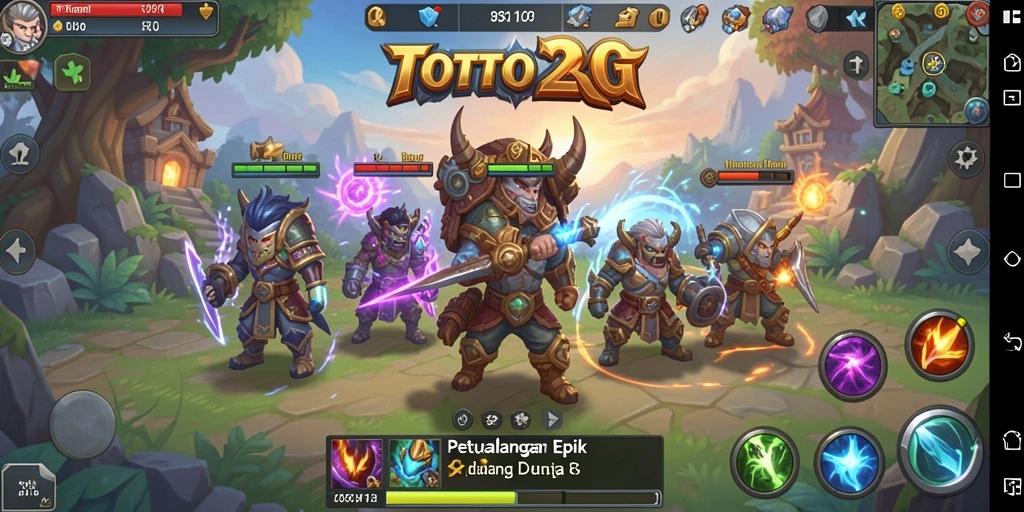 Tampilan gameplay RPG yang epik dan menawan di TOTO20.