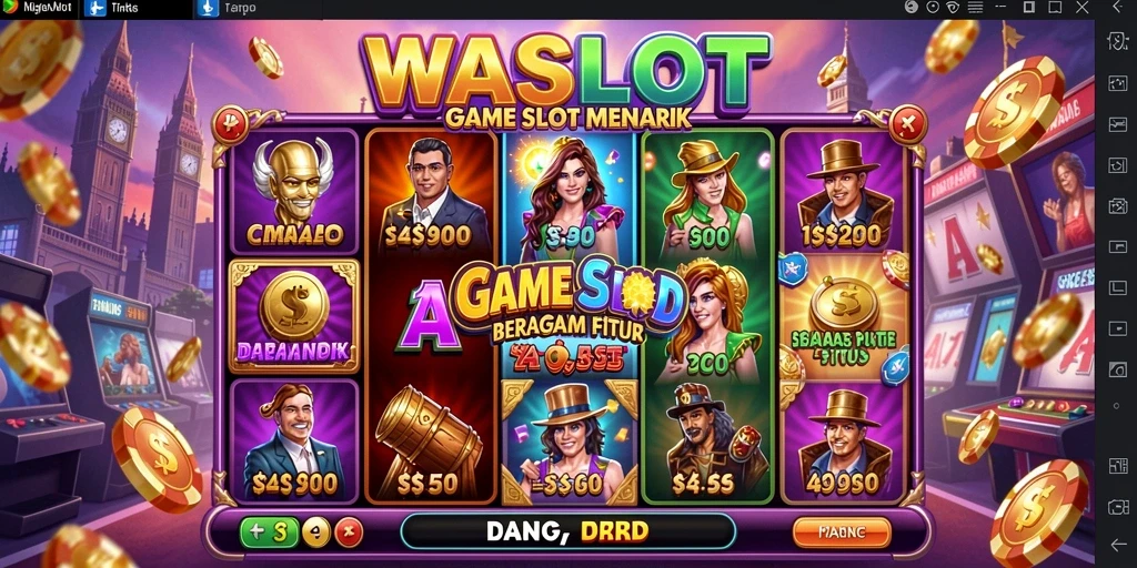 Screenshot gameplay WASLOT menampilkan slot dengan grafis yang mengesankan.