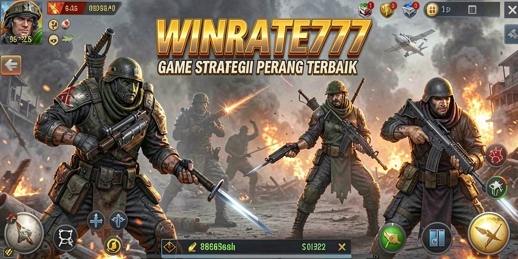 Tampilan gameplay menegangkan di WINRATE777 dengan strategi yang kompleks.